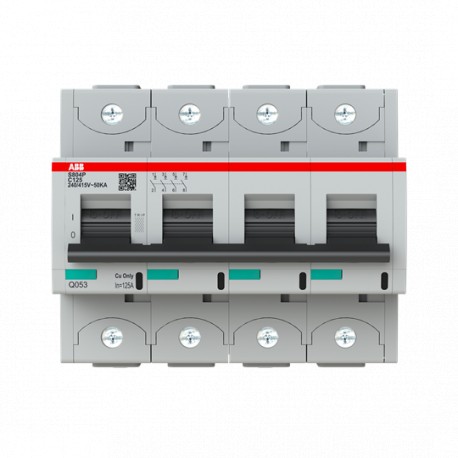 2CCG001237R0001 - 2CCG001237R0001 ABB Int. aut. S804P-C125 4p 125A C 50kA