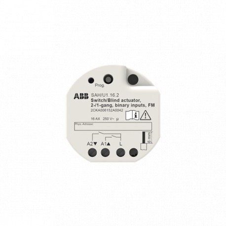 2CKA006152A0042 - 2CKA006152A0042 SAH/U2.16.2 NIESSEN Actuator Blinds, 1 channel