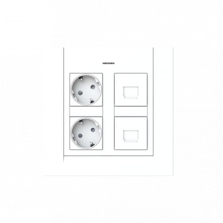 2CLA112010T1001 - 2CLA112010T1001 T1120.1 BL NIESSEN Kit box of 2 columns complete recessed