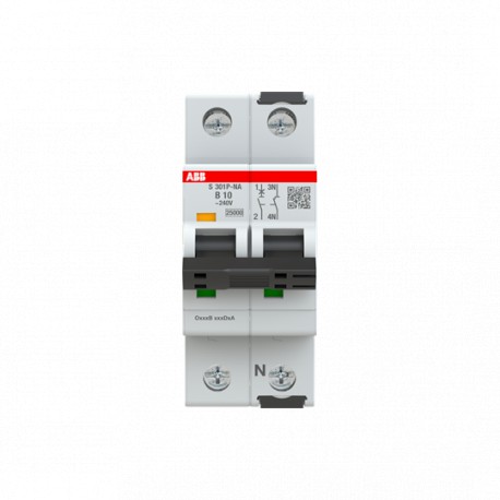 2CDS381103R0105 - 2CDS381103R0105 S301P-B10NA ABB S301P-B10NA Miniature Circuit Breaker 1+NP B 10 A