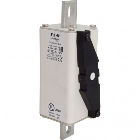PV-200A-2XL-B-15 - PV-200A-2XL-B-15 EATON ELECTRIC FUSE 200A 1500V 2XL PV BOLT-IN VER