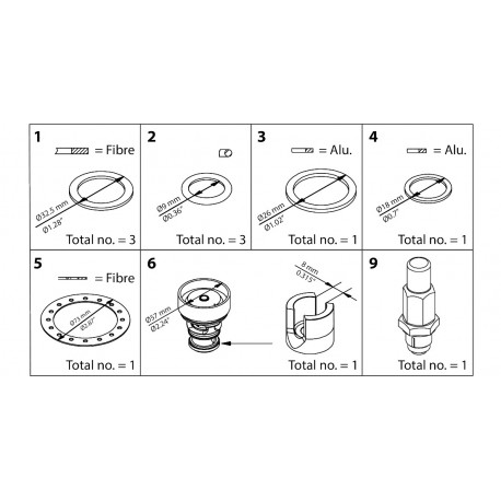027H3019 - 027H3019 DANFOSS REFRIGERATION ICS 25-15 Overhaul kit