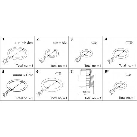 148B6062 - 148B6062 DANFOSS REFRIGERATION Repair kit for SVL DN 25-40