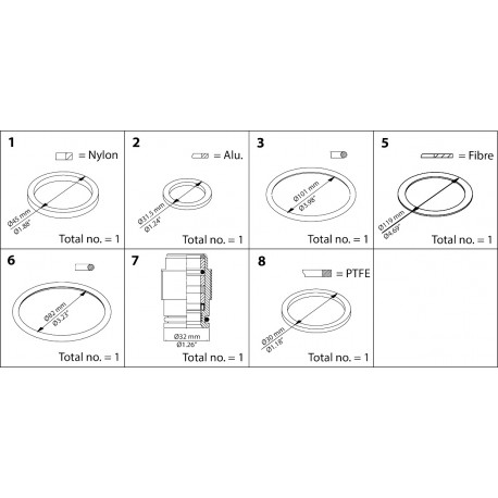 148B6066 - 148B6066 DANFOSS REFRIGERATION Repair kit for SVL DN 100