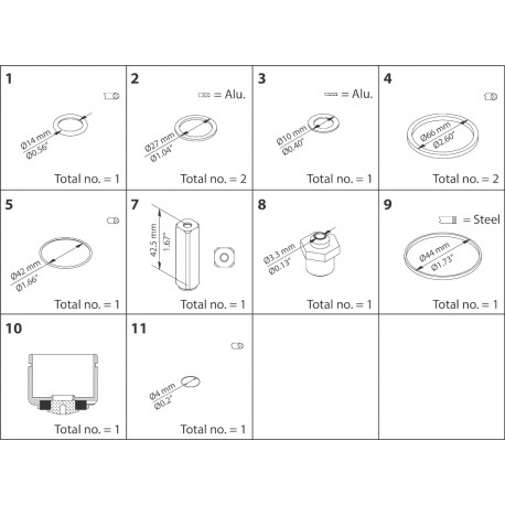 032F2334 - 032F2334 DANFOSS REFRIGERATION Repair kit, EVRA / EVRS 32