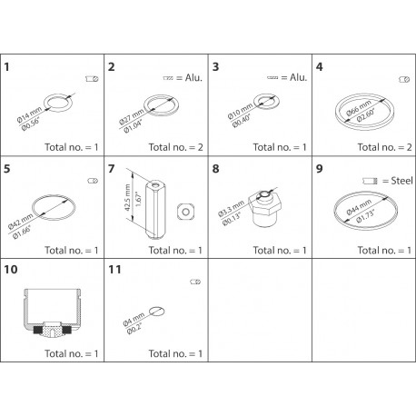 032F2335 - 032F2335 DANFOSS REFRIGERATION Repair kit, EVRA / EVRS 40