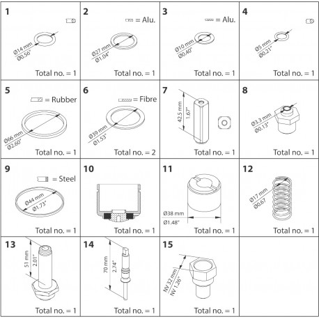 032F2340 - 032F2340 DANFOSS REFRIGERATION Overhaul kit EVRA / EVRS 25