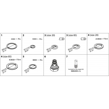068G2053 - 068G2053 DANFOSS REFRIGERATION Orifice insert TEA 20-5