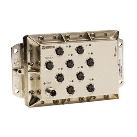 WES-VIPER-008 - WES-VIPER-008 AA043497R WESVIPER008 OMRON Switch 8 x 10/100BaseTX, M12, IP65, 24-110 Vdc