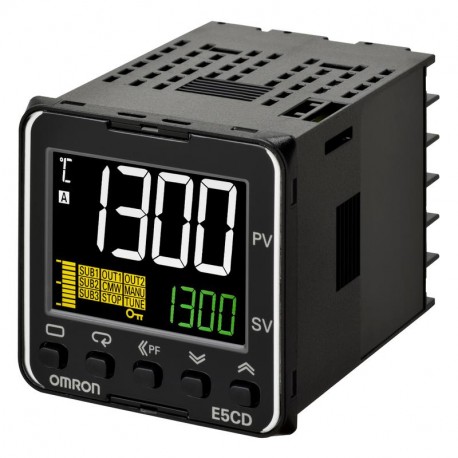 E5CD-RX2A6M-002 - E5CD-RX2A6M-002 E5CD1002R 676830 OMRON Ctrl. Temp, PRO, 1/16 DIN (48x48mm), Sal. Relay, 2sal. aux, RS-485, H..