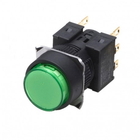 A165L-TGM-24D-1 - A165L-TGM-24D-1 A16 7349H 160318 OMRON Green Round Push Button IP65 Lamp 24 Momentary