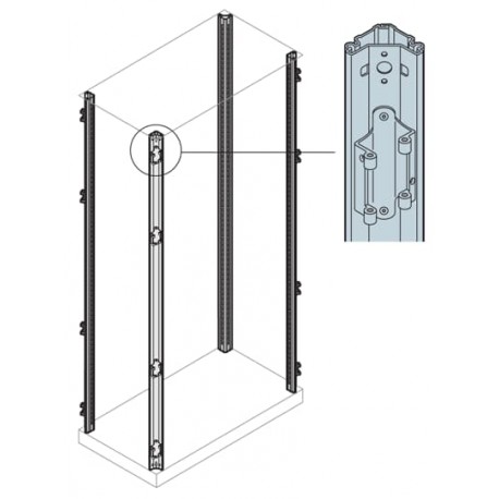 EM1400 - EM1400 ABB N.4 UPRIGHTS FOR IS2 STRUCTURE H 1400MM
