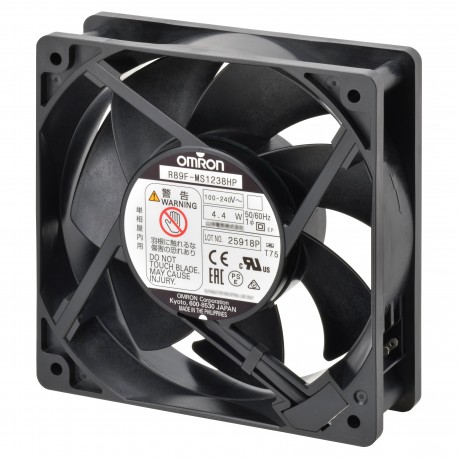 R89F-MS1238HP - R89F-MS1238HP R89F0011G 686244 OMRON AC Axial Fan, Plastic Blade, 120x38 Frame, High Speed, Terminals
