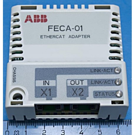 3AUA0000072069 - FECA-01 3AUA0000072069 ABB EtherCAT Adapter for ACS880/ACx580/ACS880-M04/ACH580-31/ACS355
