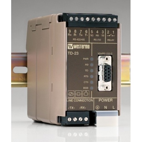 WES TD-23 LV - WES TD-23 LV AA020764F 231323 OMRON Modem V23 Multipunto Carril DIN