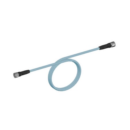 XS5W-T421-CM3-K - XS5W-T421-CM3-K XS5W0370C XS5WT421CM3K OMRON Ethernet Cat.5 cable, PVC, M12 straight socket / M12 straight s..