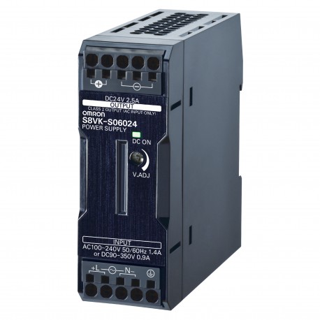 S8VK-S06024 - S8VK-S06024 S8VK5000E 669508 OMRON Power Supply 60W/24V/2.5A DIN Rail Push-in+