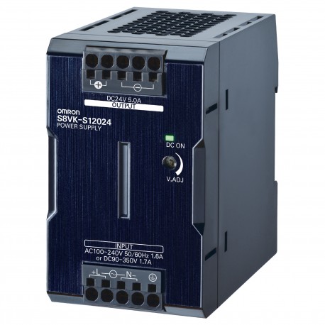 S8VK-S12024 - S8VK-S12024 S8VK5001C 669511 OMRON Power Supply 120W/24V/5A DIN Rail Push-in+