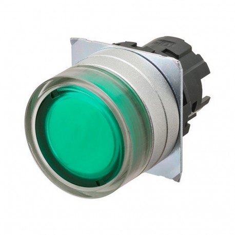 A22NZ-MGM-TGA - A22NZ-MGM-TGA A2270116F 666848 OMRON Pulsa.22mm, Metal, PROTECTED, MOMENTARY, Transp.GREEN, LIGHTING