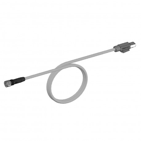 XS5W-T421-DME-K - XS5W-T421-DME-K XS5W0290A 677929 OMRON Ethernet Cat.5 extension cable, PVC, M12 straight socket / RJ45 plug,..