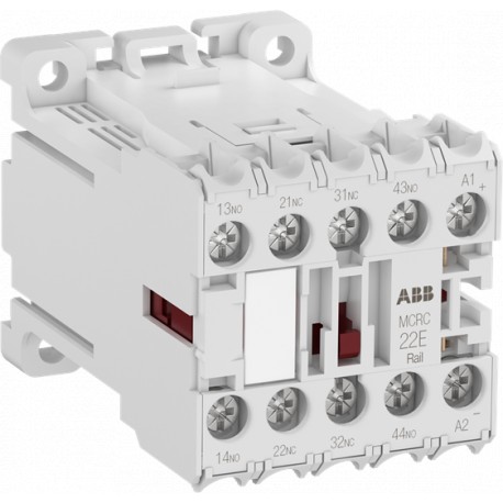 1SAH102142R9910 - 1SAH102142R9910 ABB The MCRC031ARWJD-RAIL mini contactor relay is a dimension optimized 4 pole contactor rel..