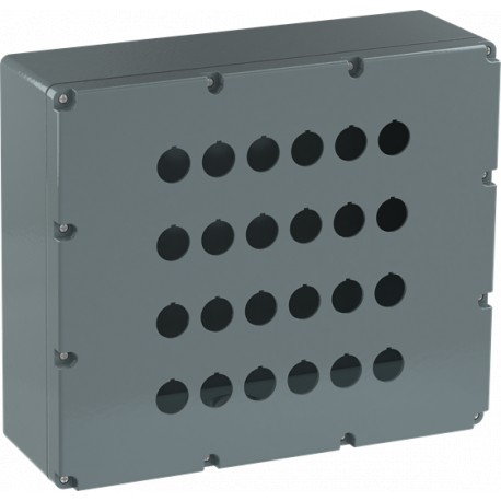1SFA170810R1024 - 1SFA170810R1024 ABB 24-HOLE ENCLOSURE NORMAL SOCLE WITH HOLES WITH CONDUIT ENTRY GREY ALUMINUM