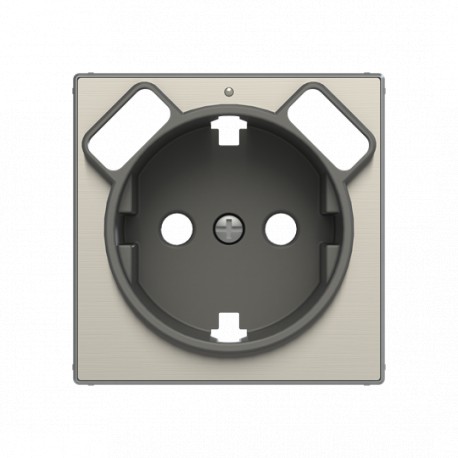 2CLA858830A1401 - 8588.3 AI NIESSEN Color: Stainless SteelCover plate for Schuko w/ USB socket outlet code: 8188.3