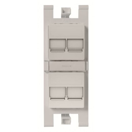 2CLA101640T1301 - 2CLA101640T1301 T1016.4 PL NIESSEN Flat bracket for 4x RJ45 with pers. PL