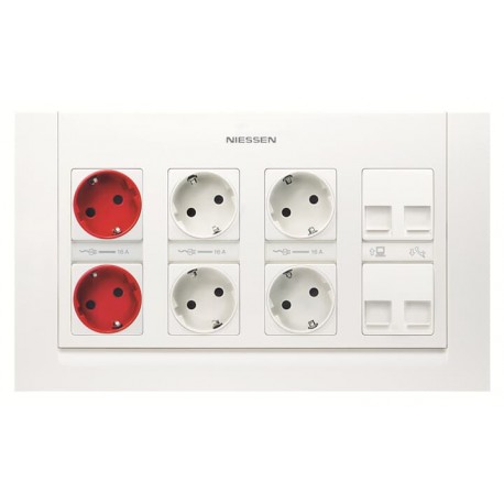 2CLA110010T1001 - 2CLA110010T1001 T1100.1 BL NIESSEN Built-in complete 4-column box kit