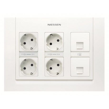 2CLA111100T1001 - 2CLA111100T1001 T1111 BL NIESSEN Box kit of 3 columns superf. BL