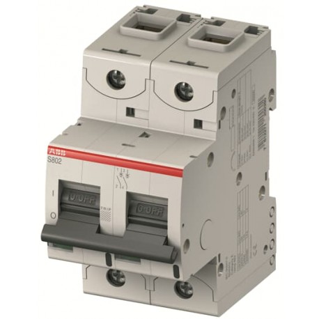 2CCF030039R0001 - 2CCF030039R0001 ABB S802S-UCK6 2 Poles UC-K Characteristic 6A 50 kA 500 VDC High Performance Circuit Breaker..