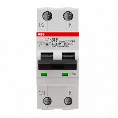 2CSR255080R1254 - 2CSR255080R1254 ABB The DS201 series is a 1P+N RCBO in two-modules width for the protection of end user sing..