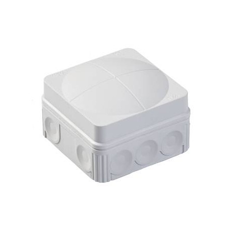 COMBI 108/5 - COMBI 108/5 10060523 WISKA Conex box. with membrane, + 5P strip, light grey RAL 7035, IP66 76x76x51, range f..