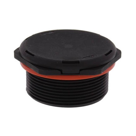EVPS-L 40/B HF - EVPS-L 40/B HF 10106622 WISKA VentPLUG High Flow black RAL 9005, IP69K compensating cap, M40 long thread
