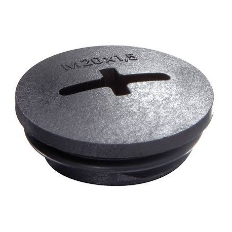 EVSG-ORD 12/B - EVSG-ORD 12/B 10064642 WISKA Black round cap RAL 9005, PA IP68 thread M12