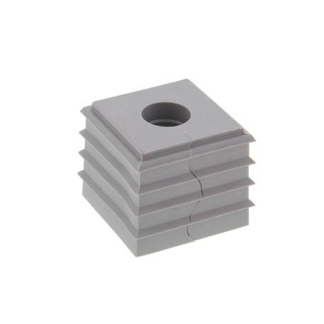 CDKG 7 V0 LG - CDKG 7 V0 LG 10108240 WISKA Open gasket for 6-7mm cables, 20.7x20.7mm TPE, UL94-V0, -40oC 90oC, RAL 7035