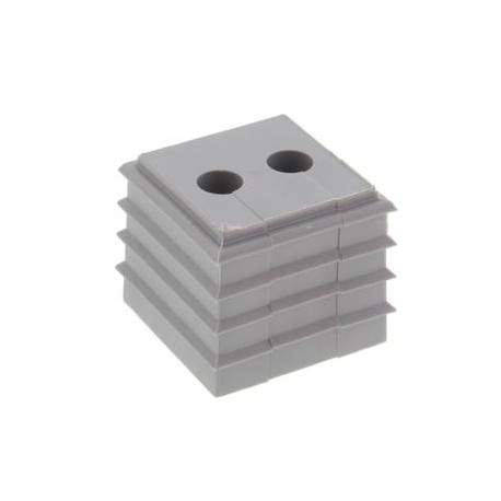 CDKG 2x5-6 V0 LG - CDKG 2x5-6 V0 LG 10108269 WISKA Open gasket for 2 5-6mm cables, 20.7x20.7mm TPE, UL94-V0, -40oC 90oC, RAL 70..