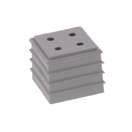CDKG 4x3-4 V0 LG - CDKG 4x3-4 V0 LG 10108271 WISKA Open gasket for 4 3-4mm cables, 20.7x20.7mm TPE, UL94-V0, -40oC 90oC, RAL 70..