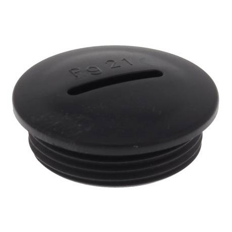 VS 36/B - VS 36/B 50061767 WISKA Black blind plug RAL 9005, anti shock IP56 thread Pg.36