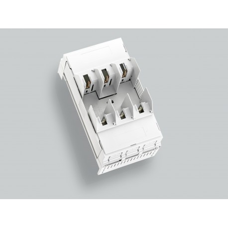 03299 - 03299 WÖHNER NH00, 160A fuse base, for bars, 3p, screw, up/down connection