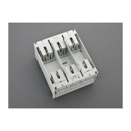 03301 - 03301 WÖHNER NH1, 250A fuse base, for bars, 3p, screw, up/down connection