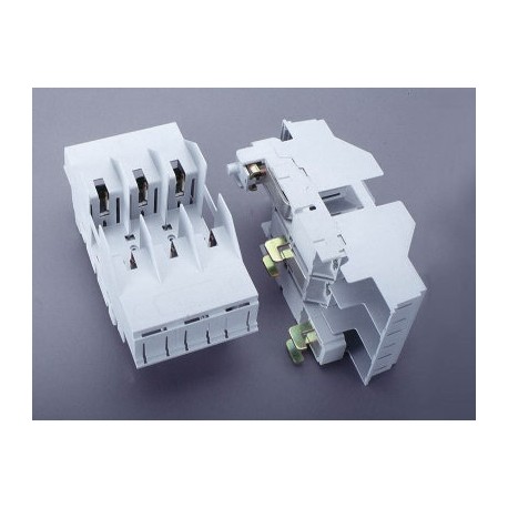 03654 - 03654 WÖHNER Base fus. NH 160A, size 00/3P Flange, salt. upstairs, sist. 60mm