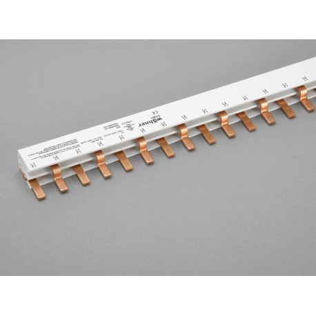 31561 - 31561 WÖHNER Bridge-type comb, 2 poles, 100A, step 18mm, L-1m, 25mm2