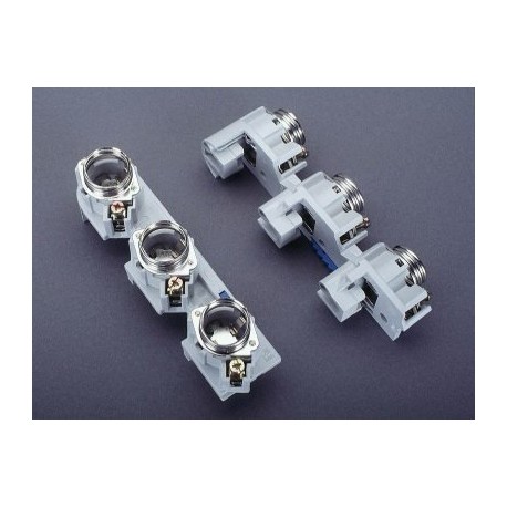 31918 - 31918 WÖHNER D fuse base on bars, 60mm system, 5/10mm bar