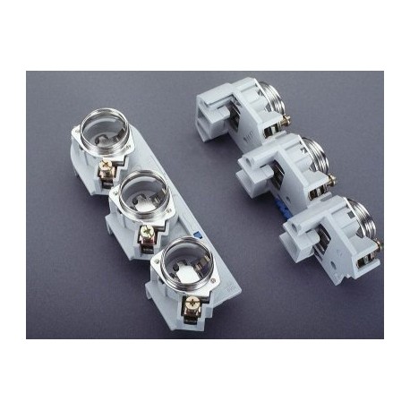 31919 - 31919 WÖHNER D fuse base on bars, 60mm system, 5/10mm bar