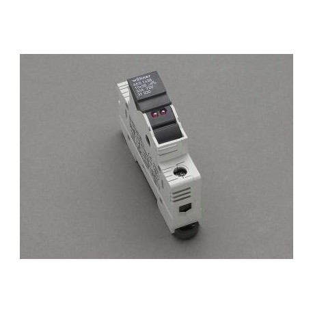 31930 - 31930 WÖHNER Fuse holder for fuses 10x38/1p, with LED, 12-72VAC/DC