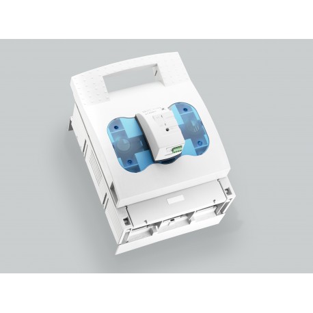 33326 - 33326 WÖHNER NH 400A disconnector, bar mount, sist. 60, terminals up and down with disp. Elec. fusion, size 2