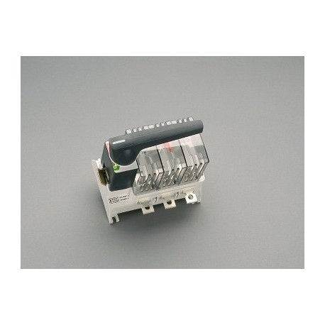 33337 - 33337 WÖHNER Fuse-loaded cutting switch, 3p, NH00, 160A, board mount, gray lever