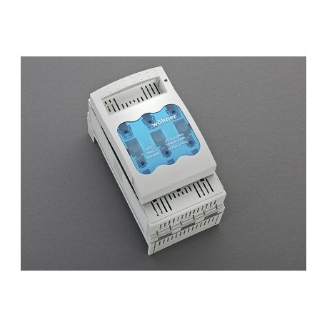 33422 - 33422 WÖHNER QCC Class J 60A fuse holder, (27x60), 3p, 600V, sist. 60mm