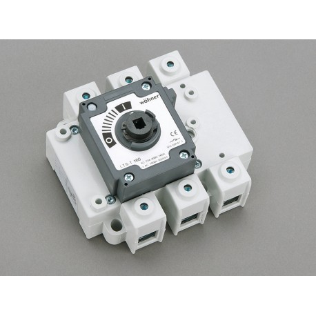 33426 - 33426 WÖHNER CAPUS Panel, 3P load cut switch without lever, 160A, Flange 95 mm2